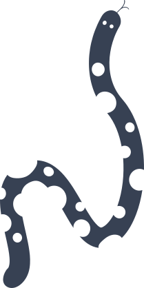 Spotted Snake Sticker