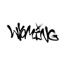 Sprayed Wyoming Font Graffiti Sticker
