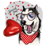 Spread Love Husky Sticker