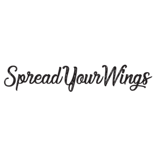 Spread Your Wings Lettering Sticker