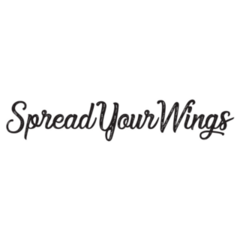 Spread Your Wings Lettering Sticker