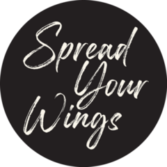 Spread Your Wings Typography Sticker