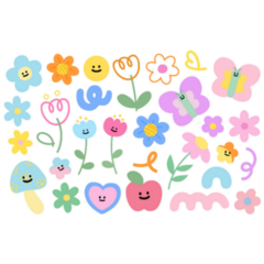 Spring Doodles Sticker Sheet