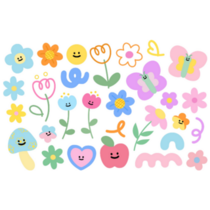 Spring Doodles Sticker Sheet
