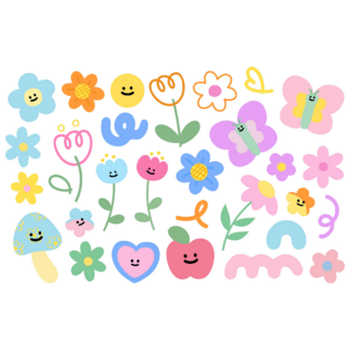 Spring Doodles Sticker Sheet