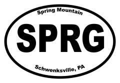Spring Mountain Oval Sticker