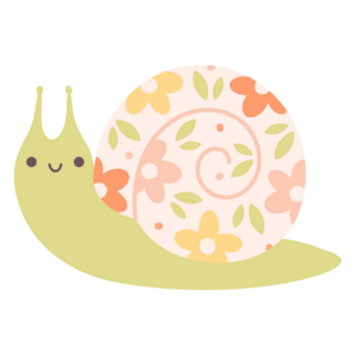 Spring Time Snail Sticker 