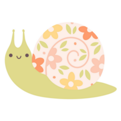 Spring Time Snail Sticker 