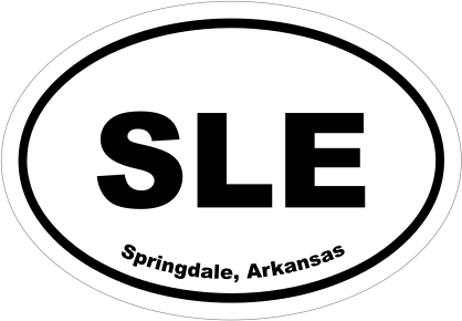 Springdale, Arkansas Oval Stickers