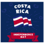 Square Banner Costa Rica Sticker