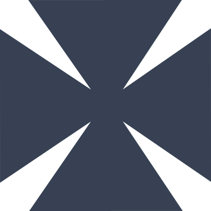 Square Cross Sticker