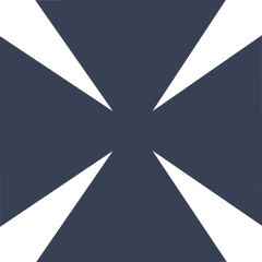 Square Cross Sticker