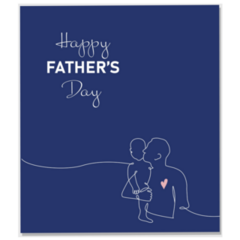 Square Happy Father Day Sticker