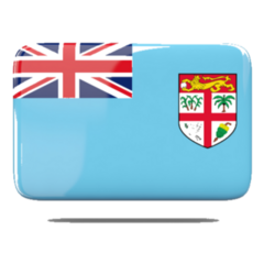 Square Icon With Flag Of Fiji Sticker