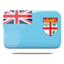 Square Icon With Flag Of Fiji Sticker
