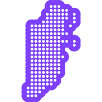 Square Pixel Dot Belize Sticker
