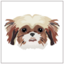 Square Shih Tzu Sticker