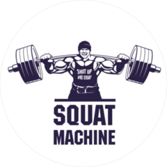 Squat Machine Workout Sticker