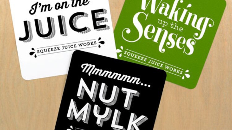 Squeeze Juice Works Custom Rounded Rectangle Stickers