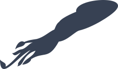 Squid Swiming Sticker