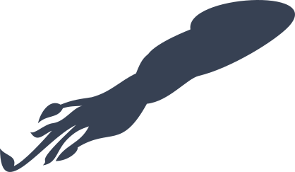 Squid Swiming Sticker