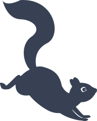 Squirrel Leaping Sticker