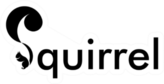 Squirrel Logo Lettering Design Sticker
