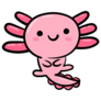 Squishy Axolotl Icon Sticker