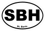 St. Barts Sbh Oval Sticker