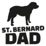 St. Bernard Dad Sticker