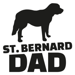 St. Bernard Dad Sticker