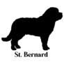 St. Bernard Logo Sticker