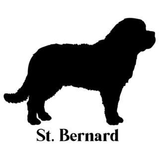 St. Bernard Logo Sticker