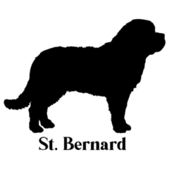 St. Bernard Logo Sticker