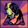 St Bernard Pop Art Sticker