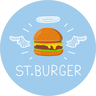 St. Burger Angel Wings Sticker