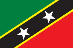 St Kitts and Nevis Flag Sticker