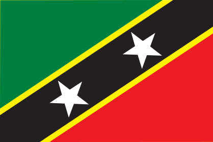 St Kitts and Nevis Flag Sticker