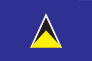 St Lucia Flag Sticker
