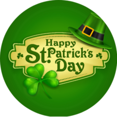 St. Patricks Day Leprechaun Hat Sticker