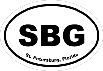 St. Petersburg, Florida Oval Stickers