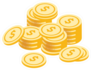 Stacks of Gold Currency Sticker