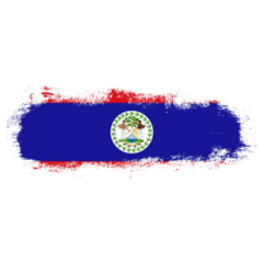 Stain Brush Stroke Belize Sticker