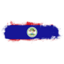 Stain Brush Stroke Belize Sticker