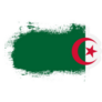Stain Brush Stroke Flag Of Algeria Sticker