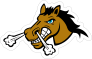 Stallion Head Mascot Sticker