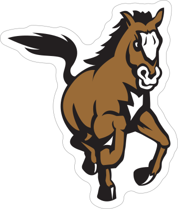 Stallion Mascot Sticker