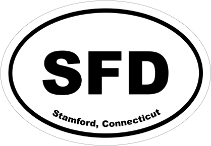 Stamford, Connecticut Oval Stickers