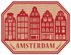 Stamp Of Amsterdam Sticker