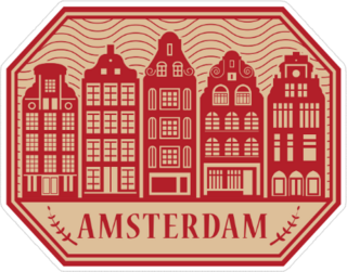 Stamp Of Amsterdam Sticker